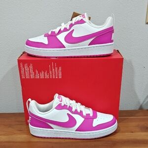 Nike Court Borough Low Recraft 'Laser Fuchsia White' (GS)